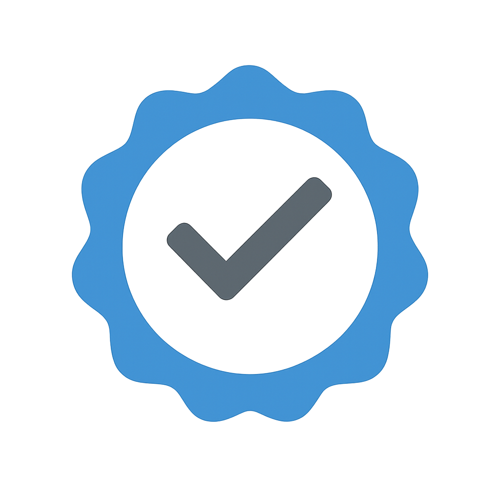 Generic placeholder badge representing GDPR style compliance icon