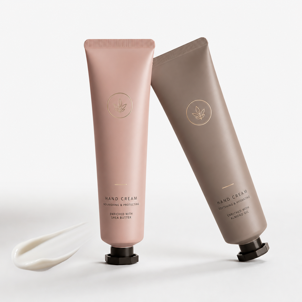 Hand care cream tubes
