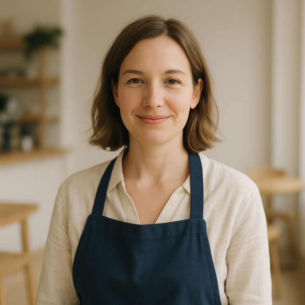 Portrait of North Dock Coffee owner smiling warmly