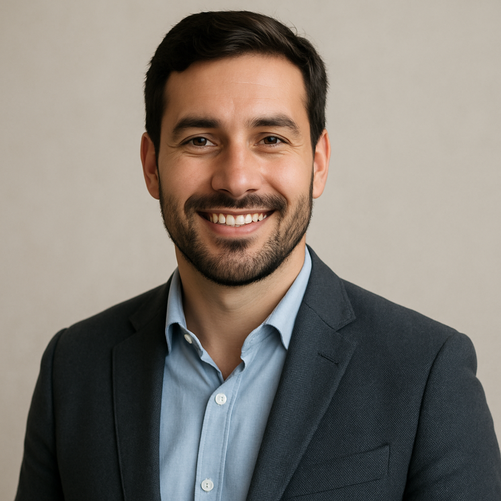 Carlos Mendes sorrindo