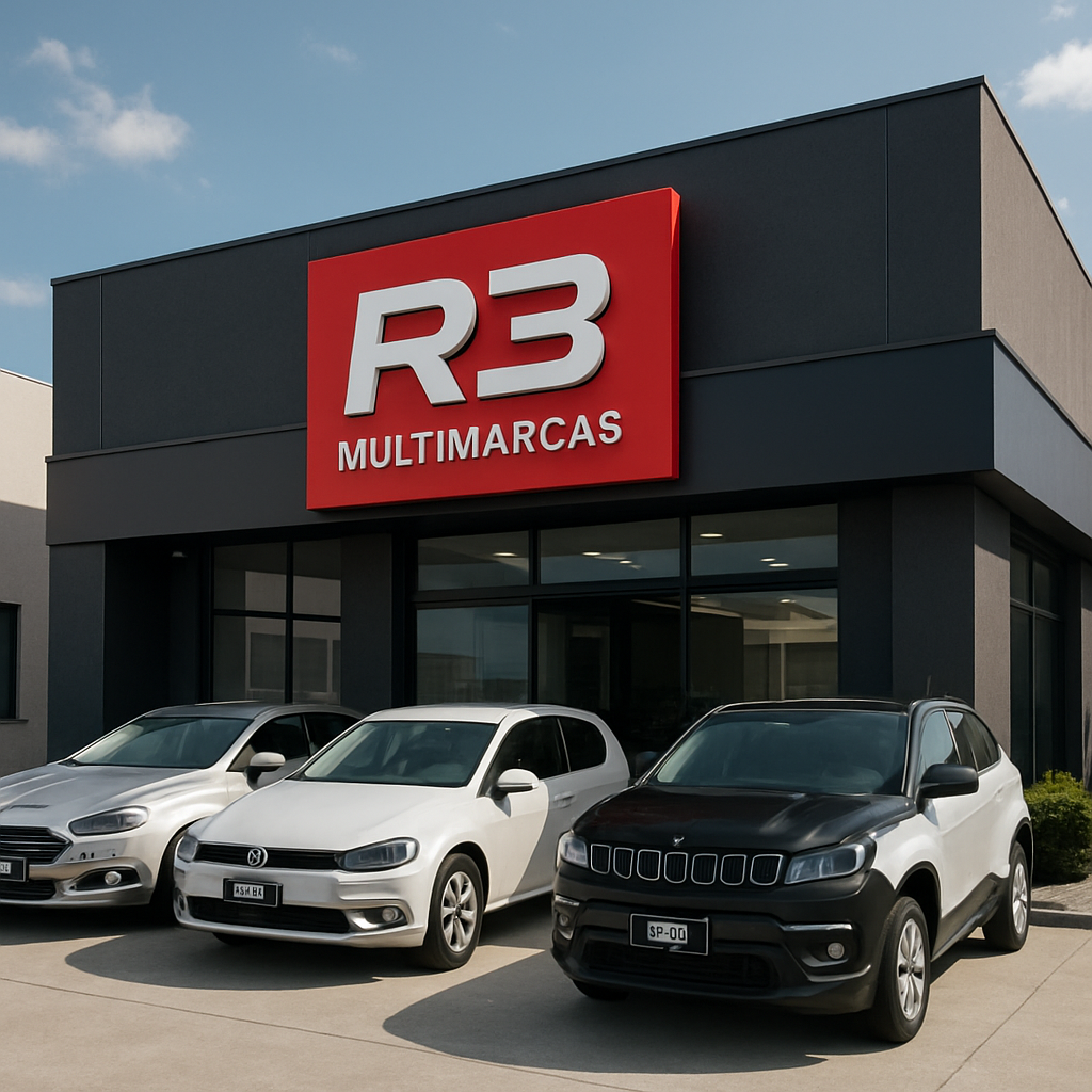 Fachada da loja R3 Multimarcas em Criciúma