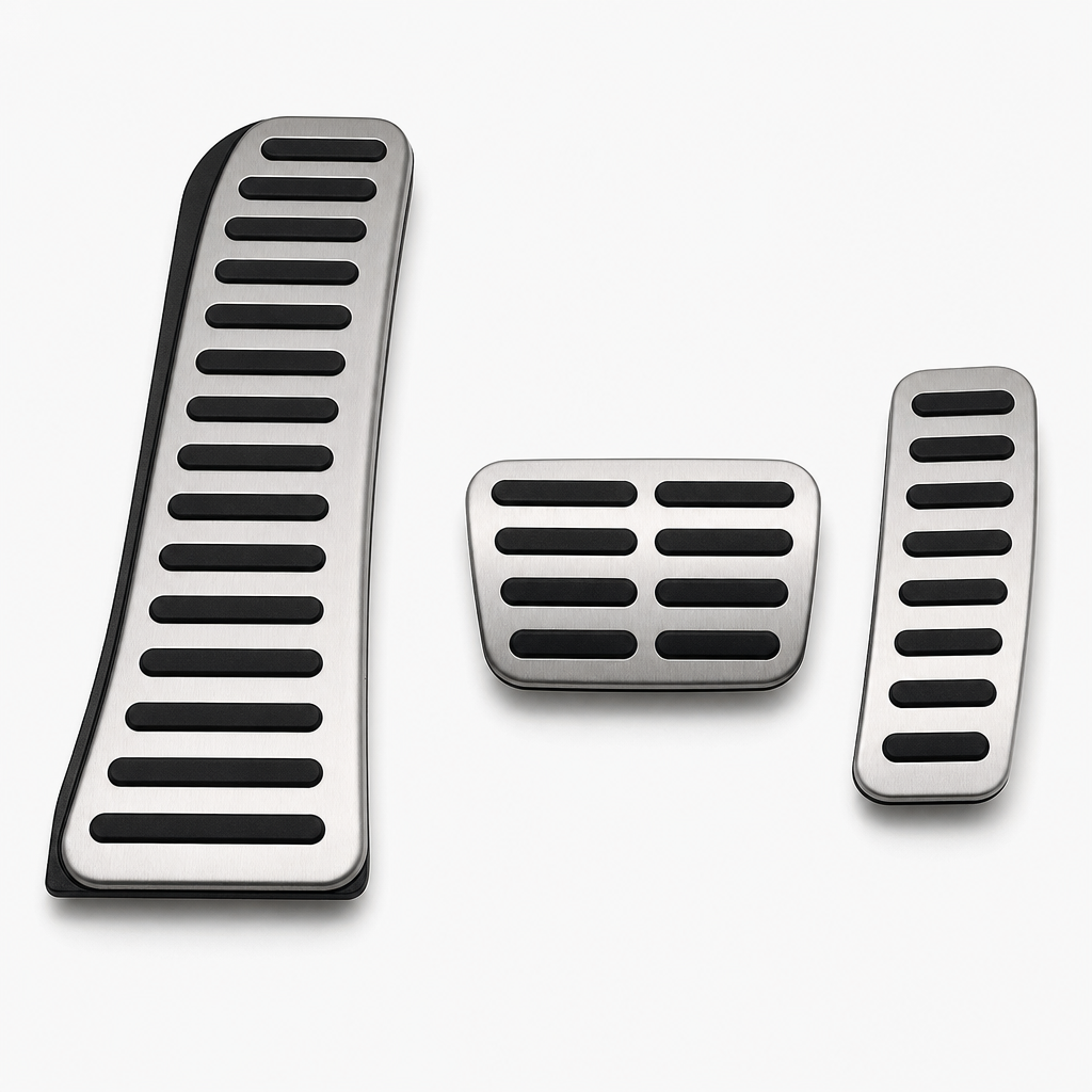 Car interior footrest and pedal covers