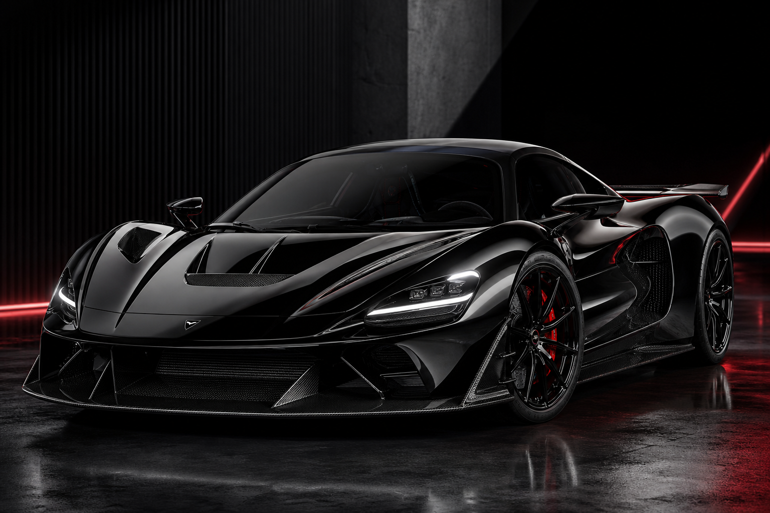VELOCITY R9 in Obsidian Black with deep gloss finish under dramatic studio lighting