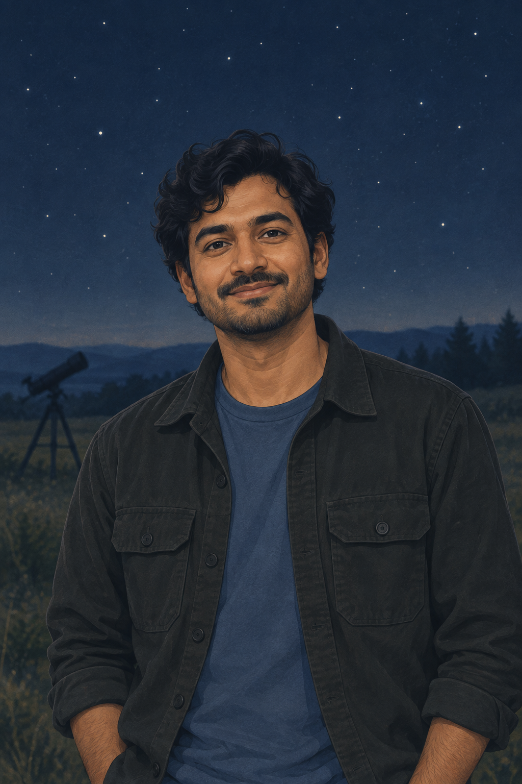Samir Khan, meetup operations volunteer portrait illustration