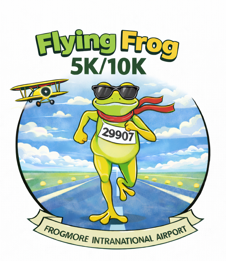 Flying Frog race logo