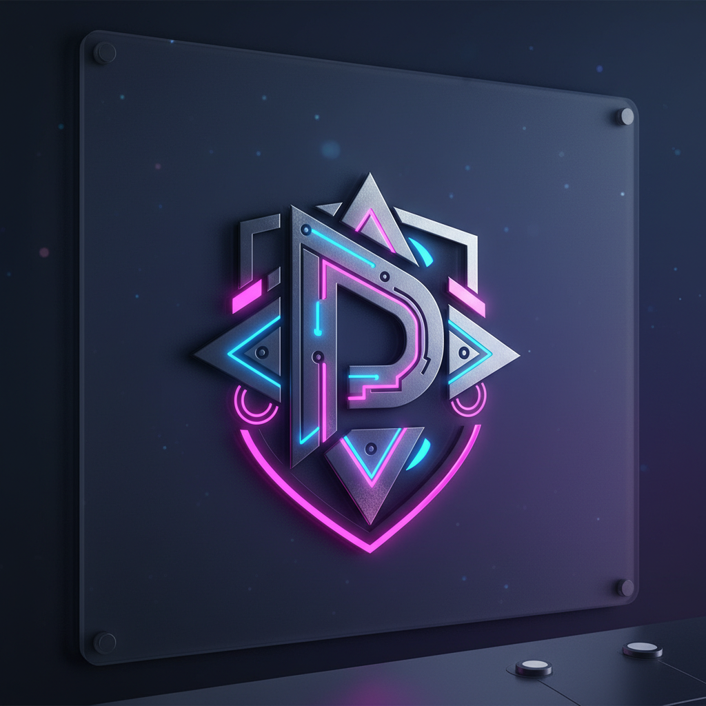 Futuristic Portfolio Logo