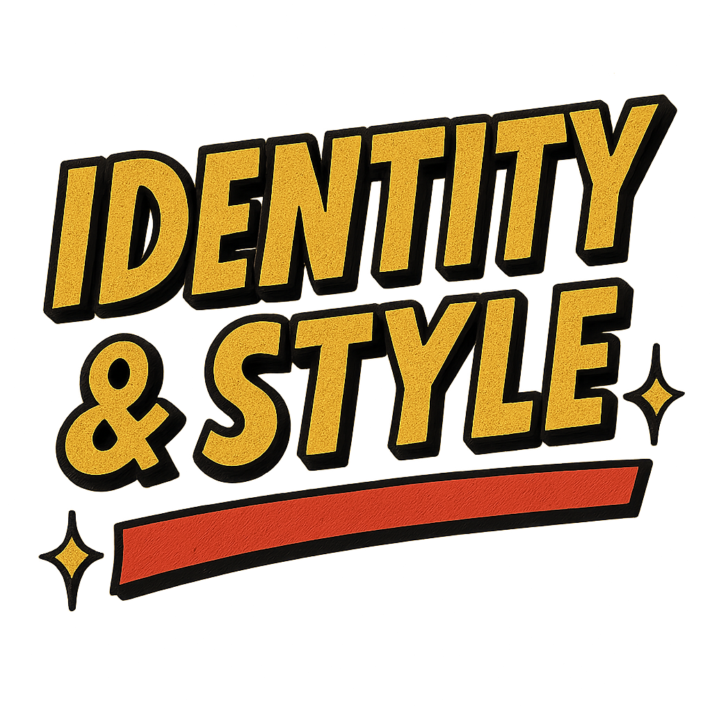 Comic-style heading image reading 'Identity & Style'