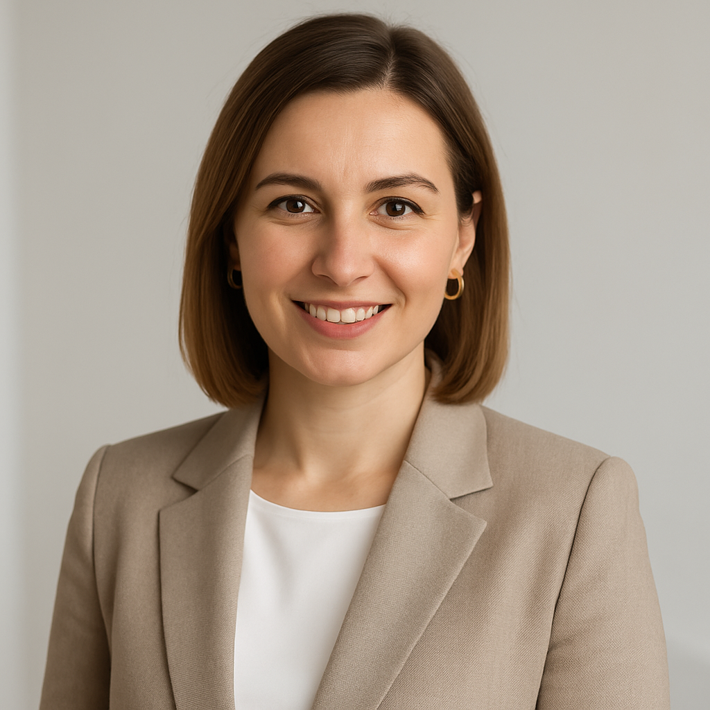 Olha Melnyk, professional real estate agent specializing in Kyiv apartments