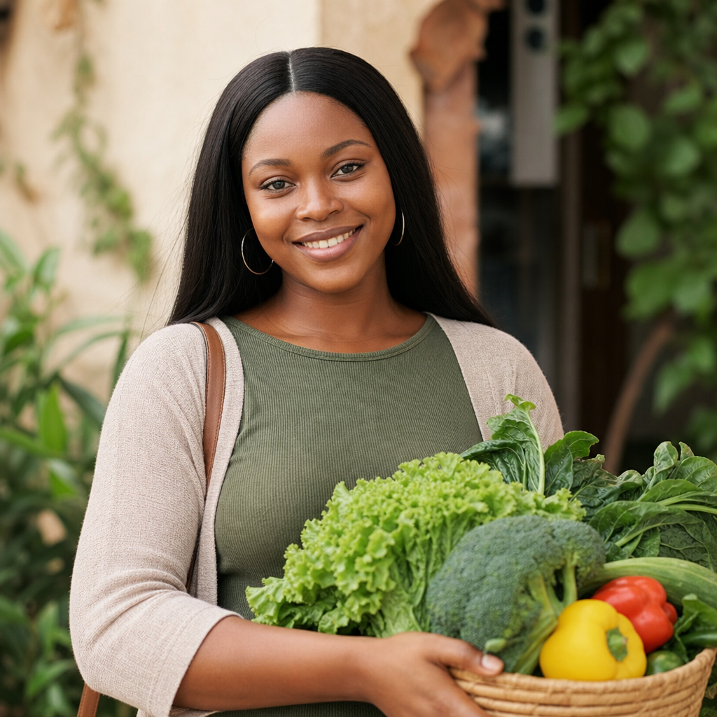 Portrait of Aya, a wellness-focused buyer