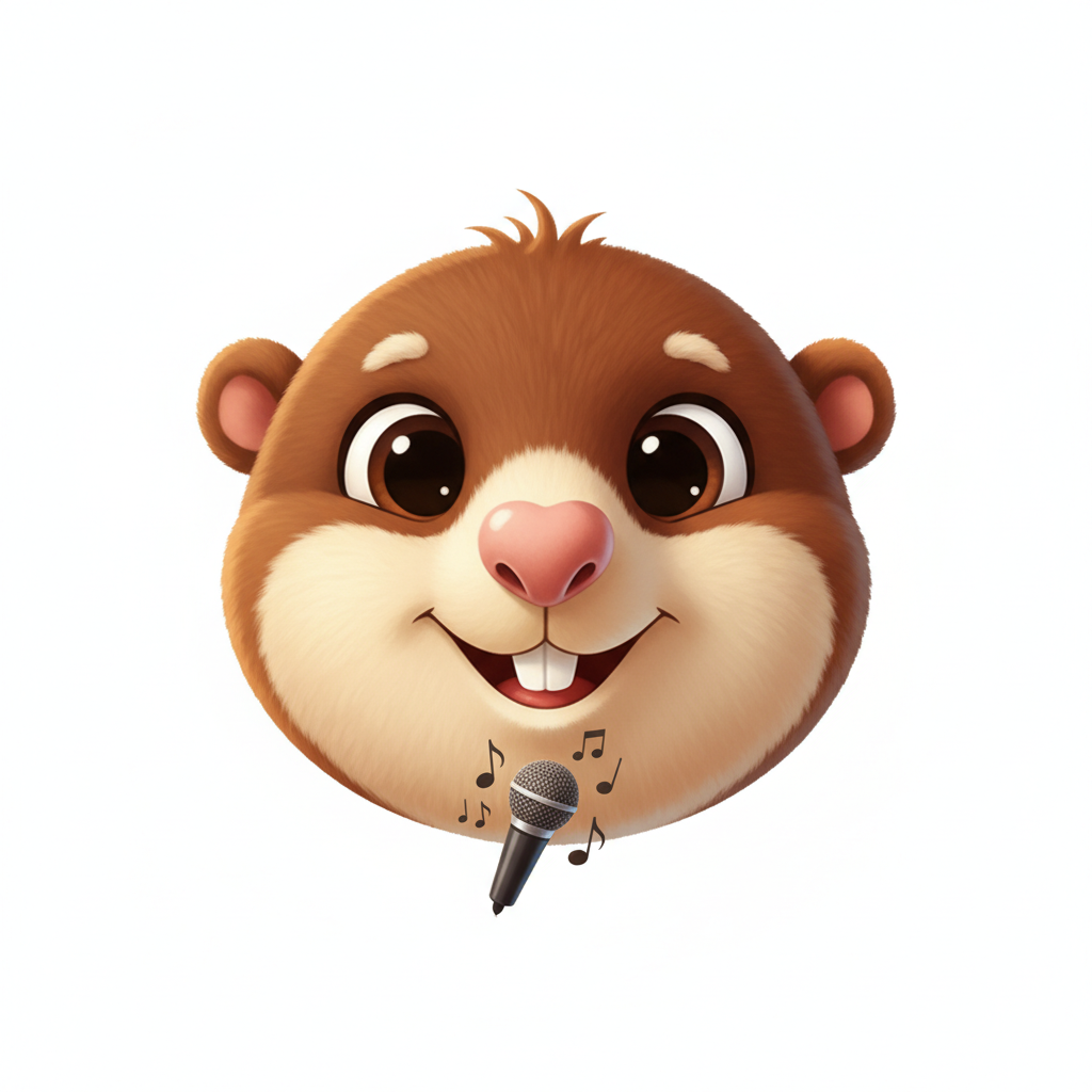 Cartoon mole head icon