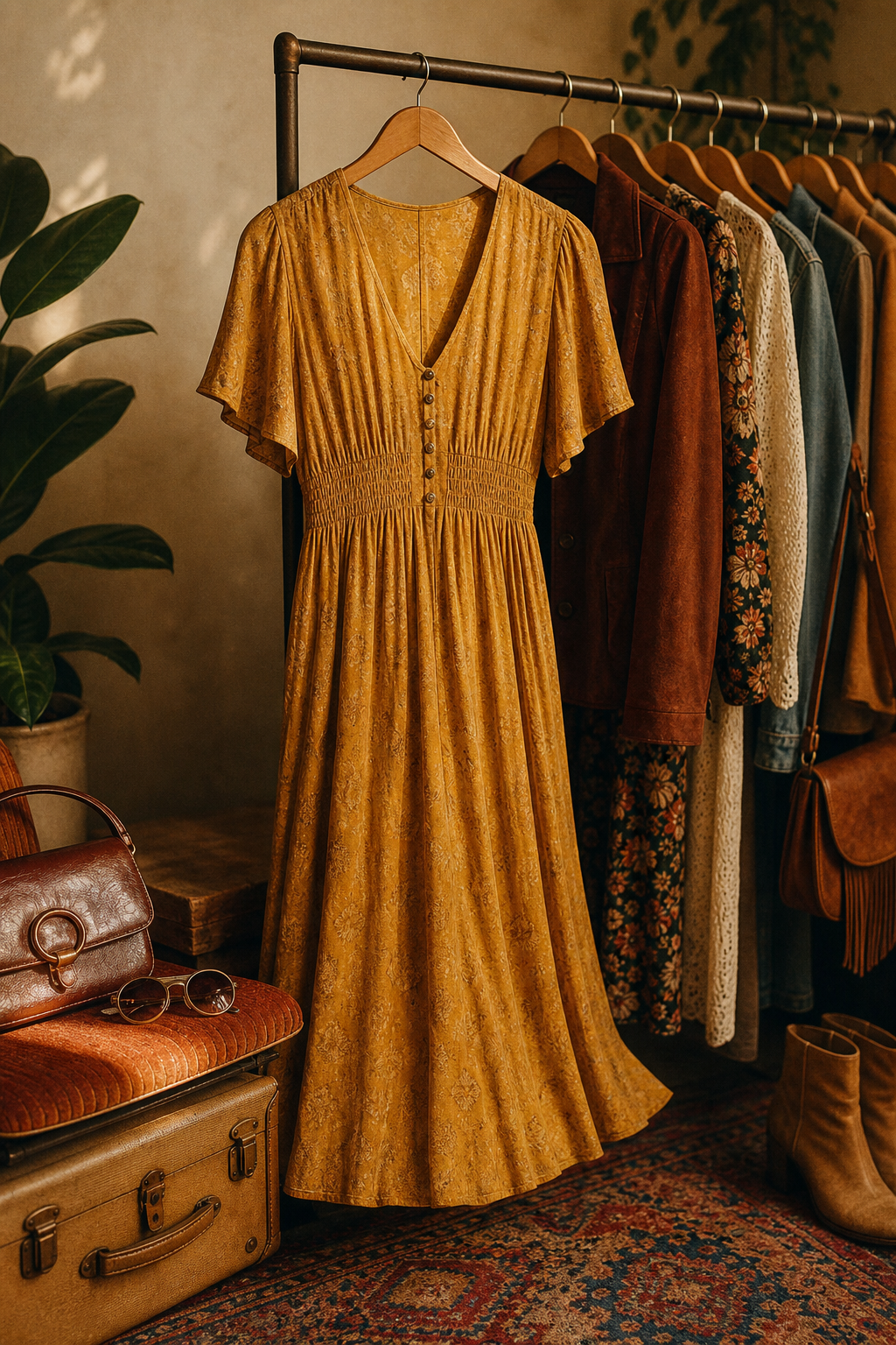 Golden Hour Midi Dress