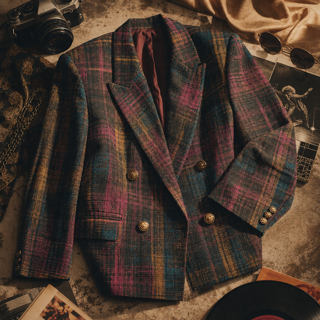 Electric Check Blazer vintage clothing piece