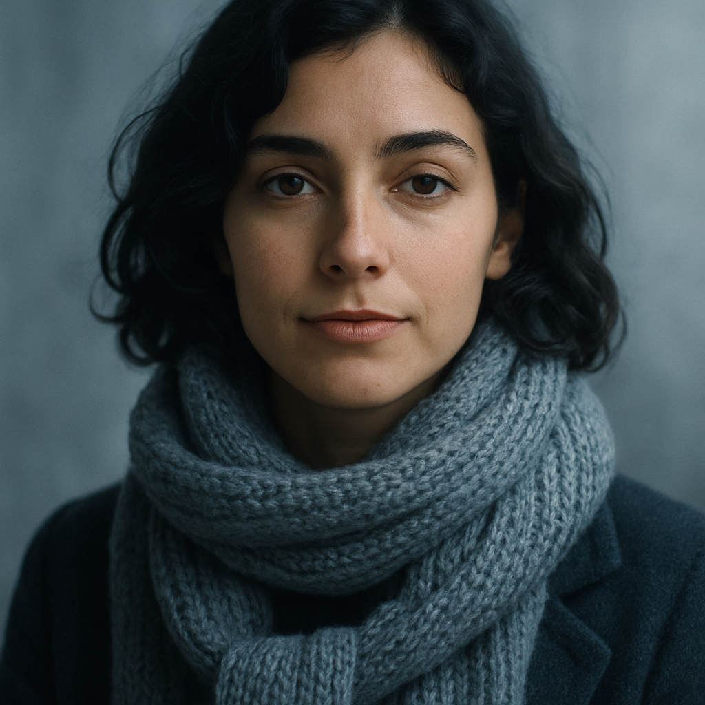 Portrait of Camille, a traveler from the Alps