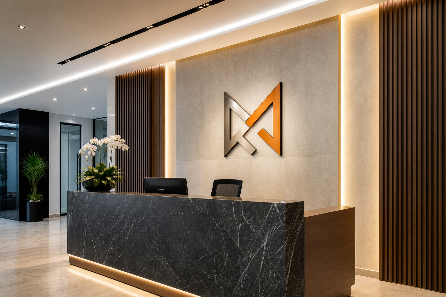 Reception Feature Walls