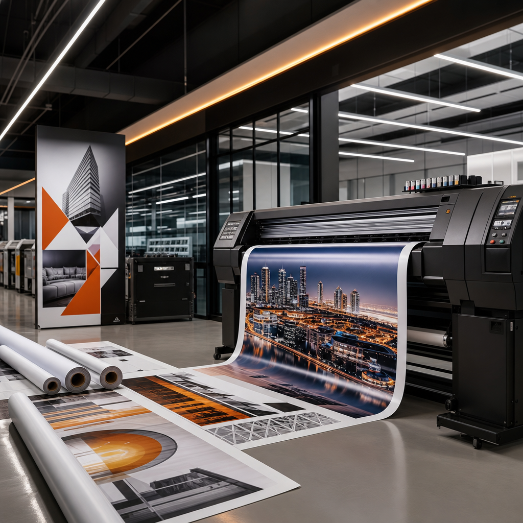 High-precision digital printing and finishing line with branded panels prepared for client delivery