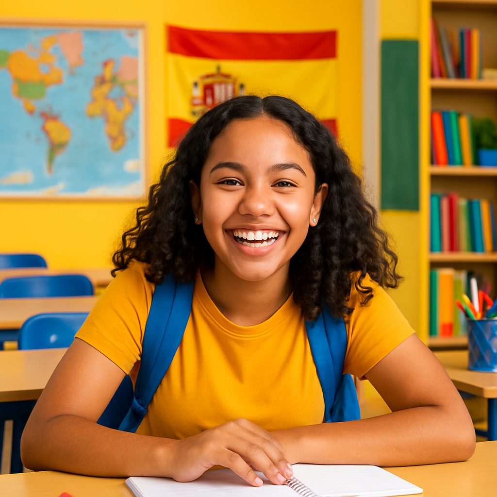 Happy teen, testimonial client