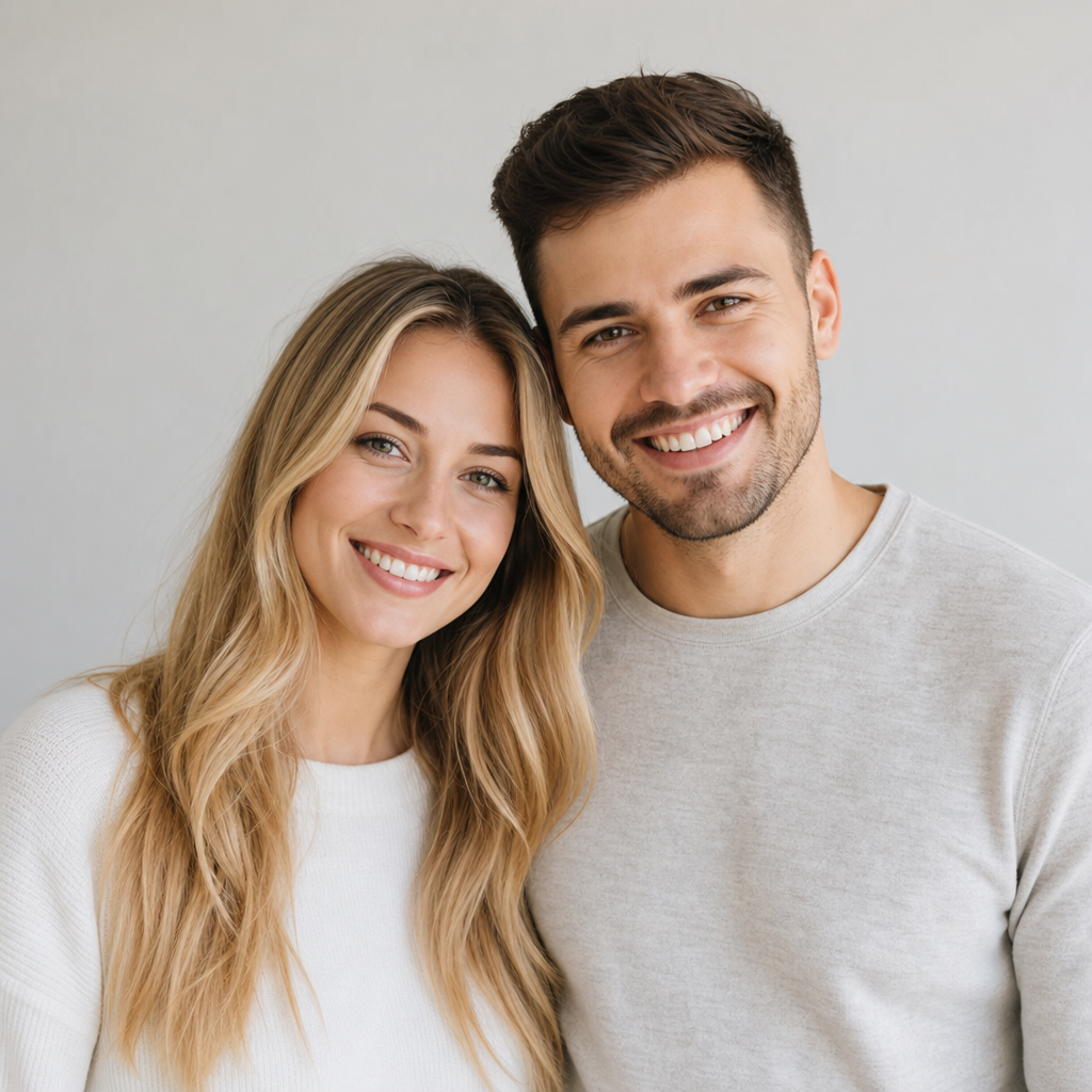 Portrait of Julia and Marco T., relocating buyers in Obolon