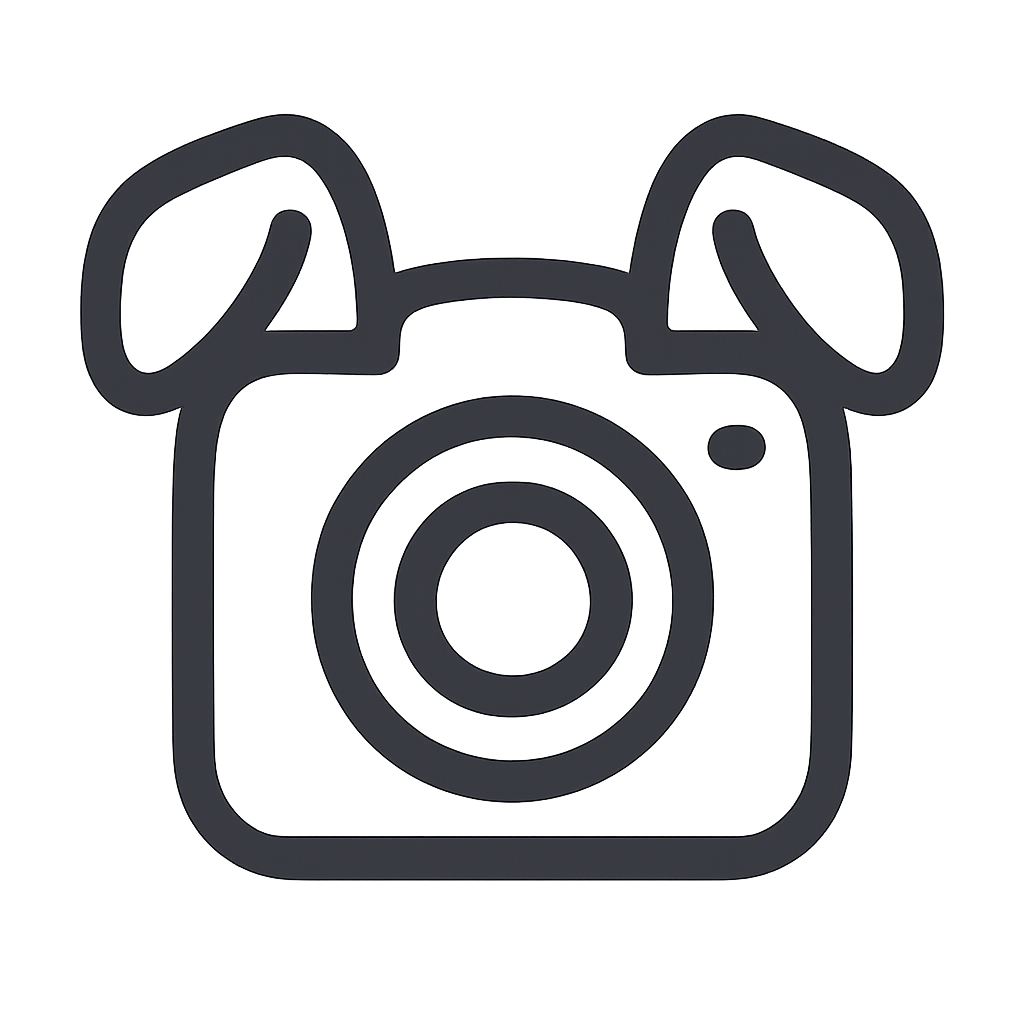 Camera with dog ears icon