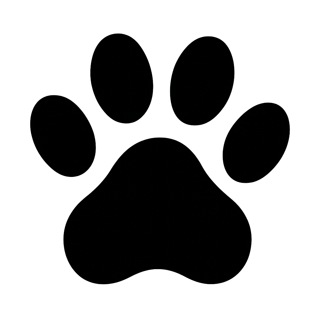 Dog paw print icon