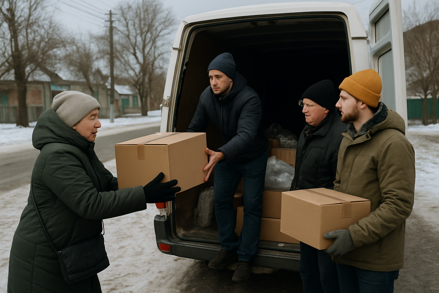 People-centered winter aid story: Volunteer routes that keep moving — Dnipro to frontline towns