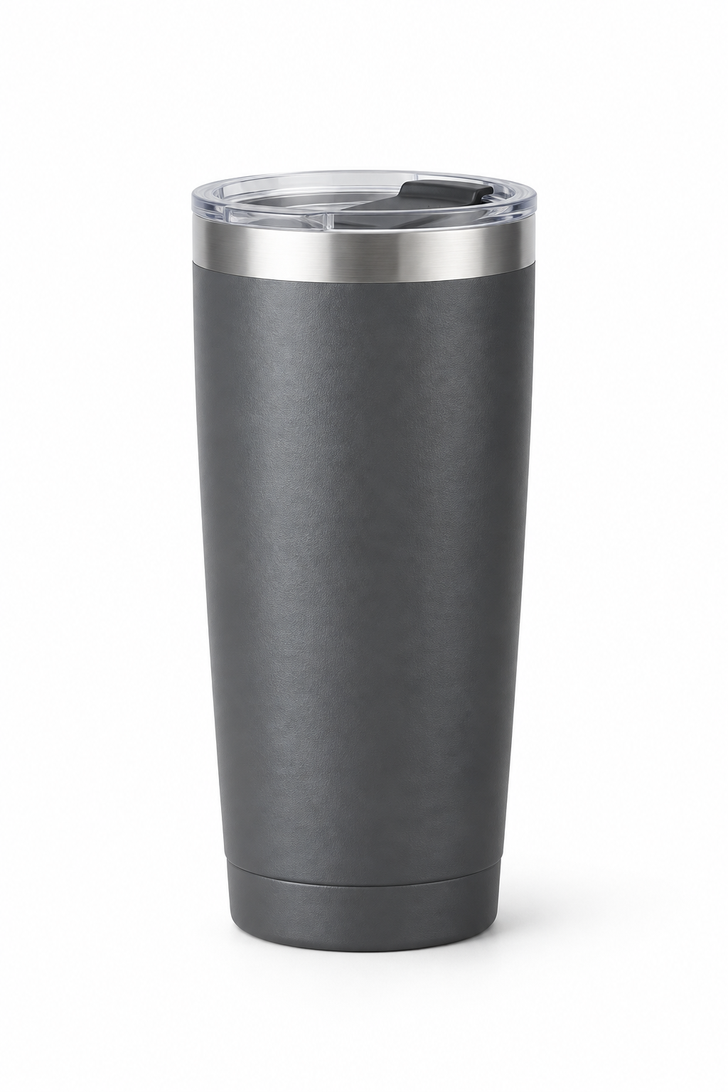 Large hero view of a classic insulated tumbler with clean cylindrical body and smooth matte finish