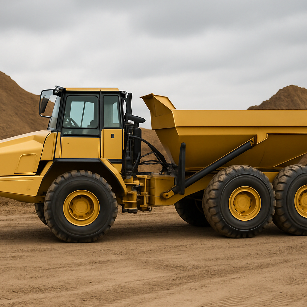 High-quality articulated dump truck for earthmoving and heavy-duty construction work