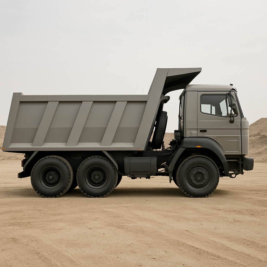Tata dump truck available for rental