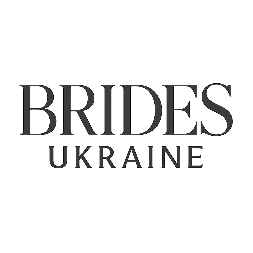 Brides Ukraine publication wordmark logo in modern editorial style
