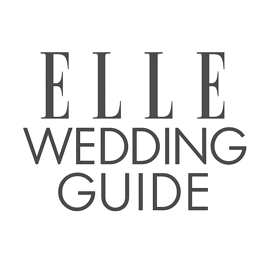 ELLE Wedding Guide publication wordmark logo in minimalist sans-serif style
