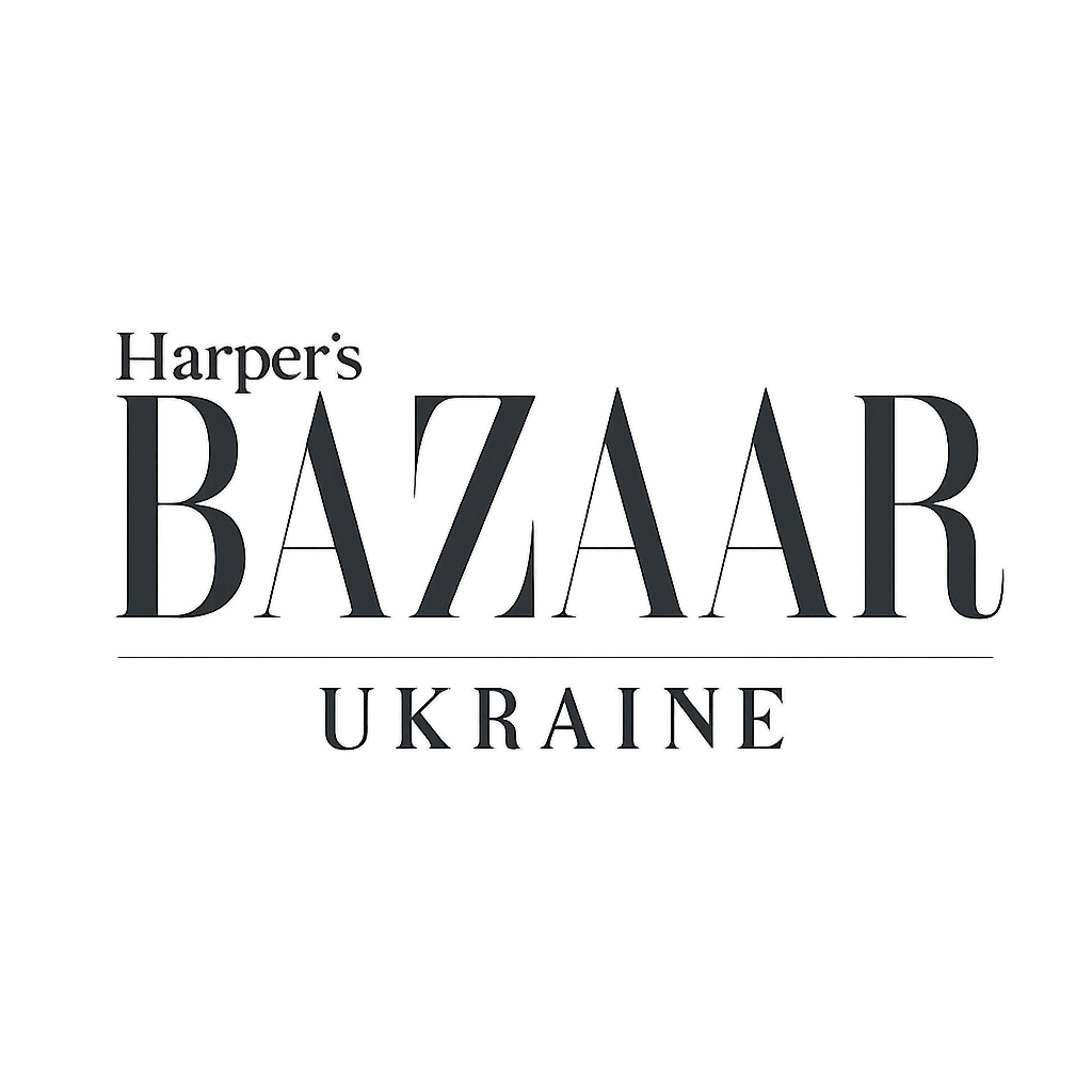 Harper's Bazaar Ukraine publication wordmark logo in classic fashion style