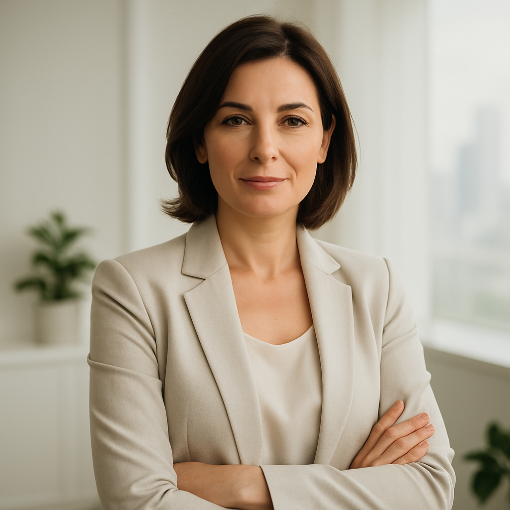 Professional portrait of Olha Melnyk