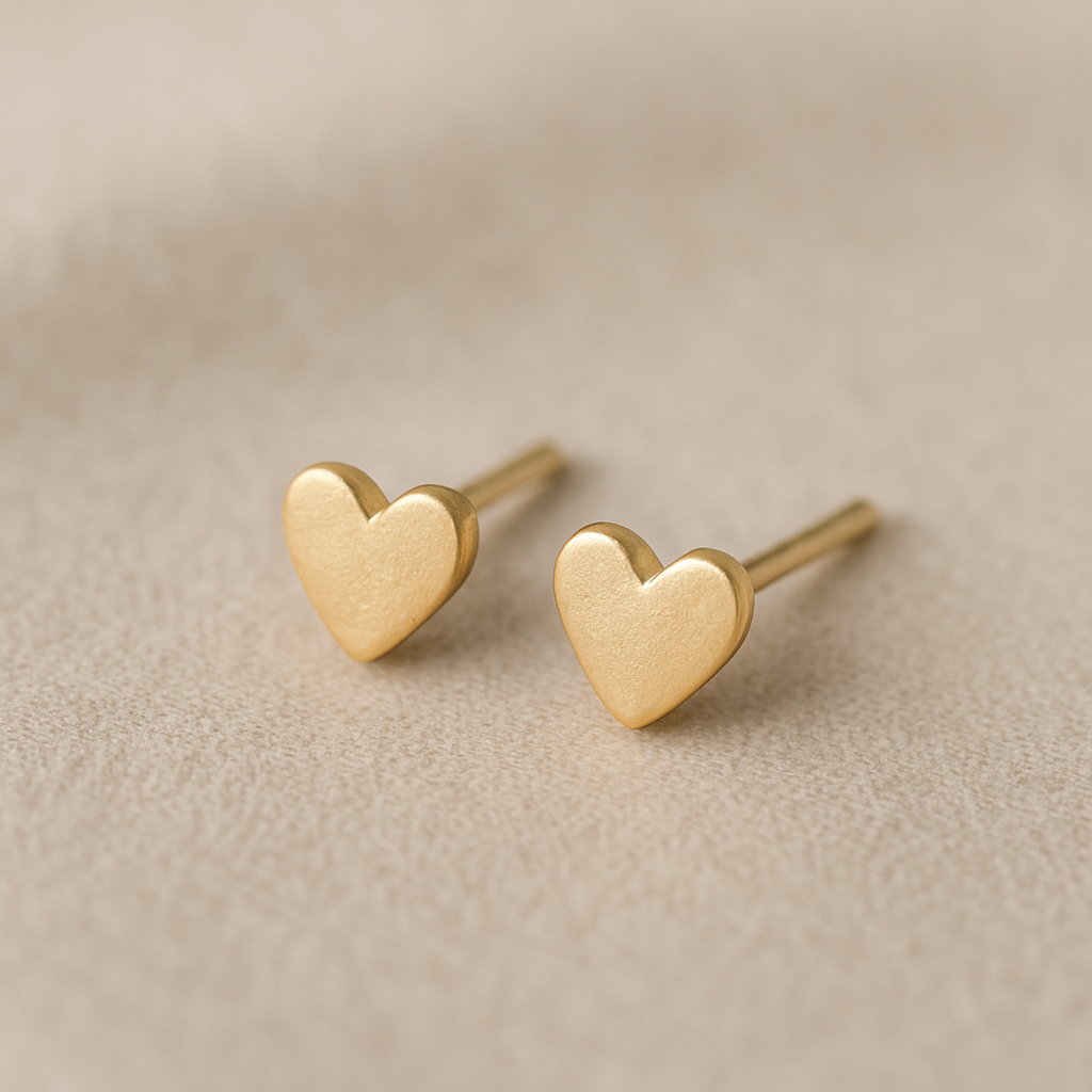 Tiny Heart Studs