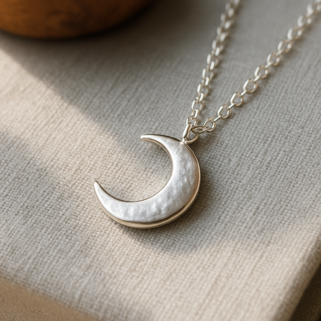 Tiny Moon Necklace