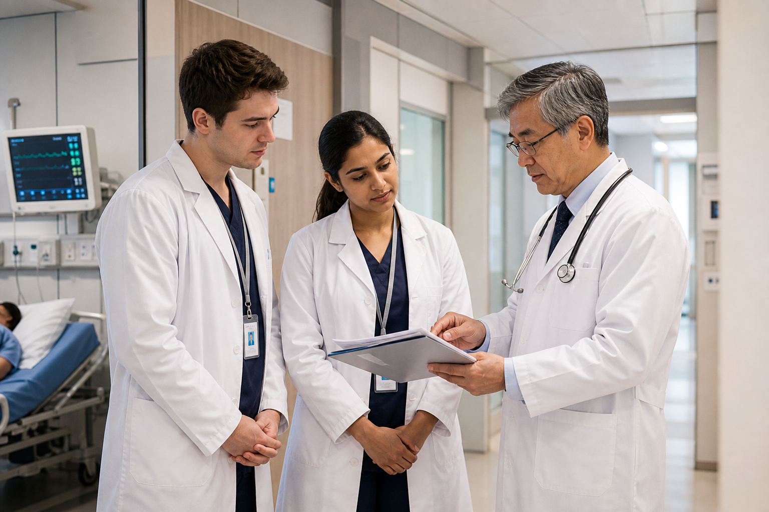 Supervised observational medical training in an institutional clinical setting