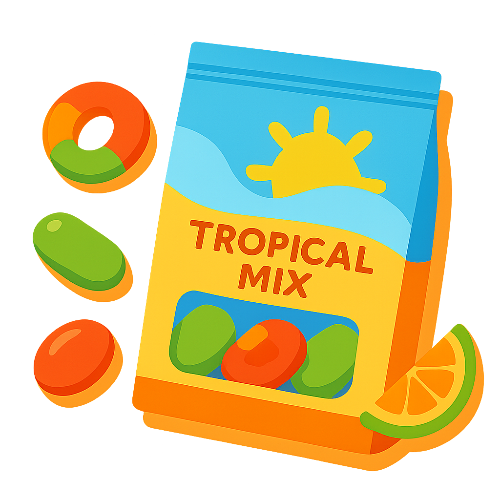 Tropical Mix gummy category illustration