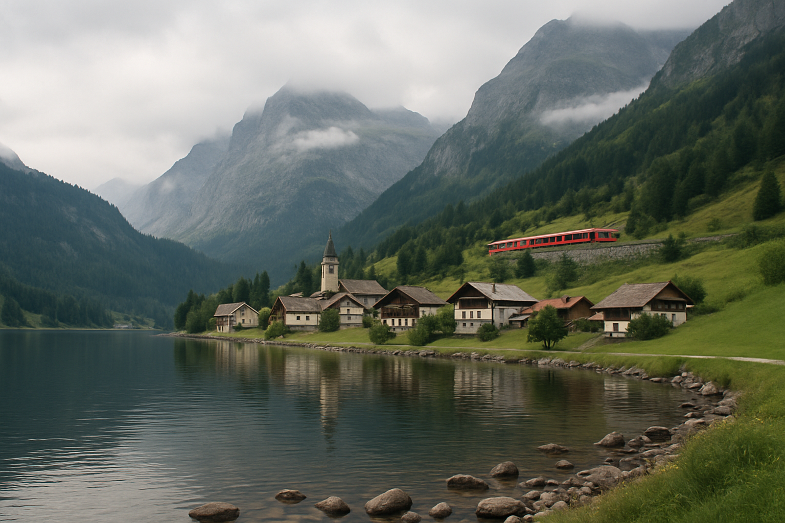 Scenic landscape along Grand Alpine Circle