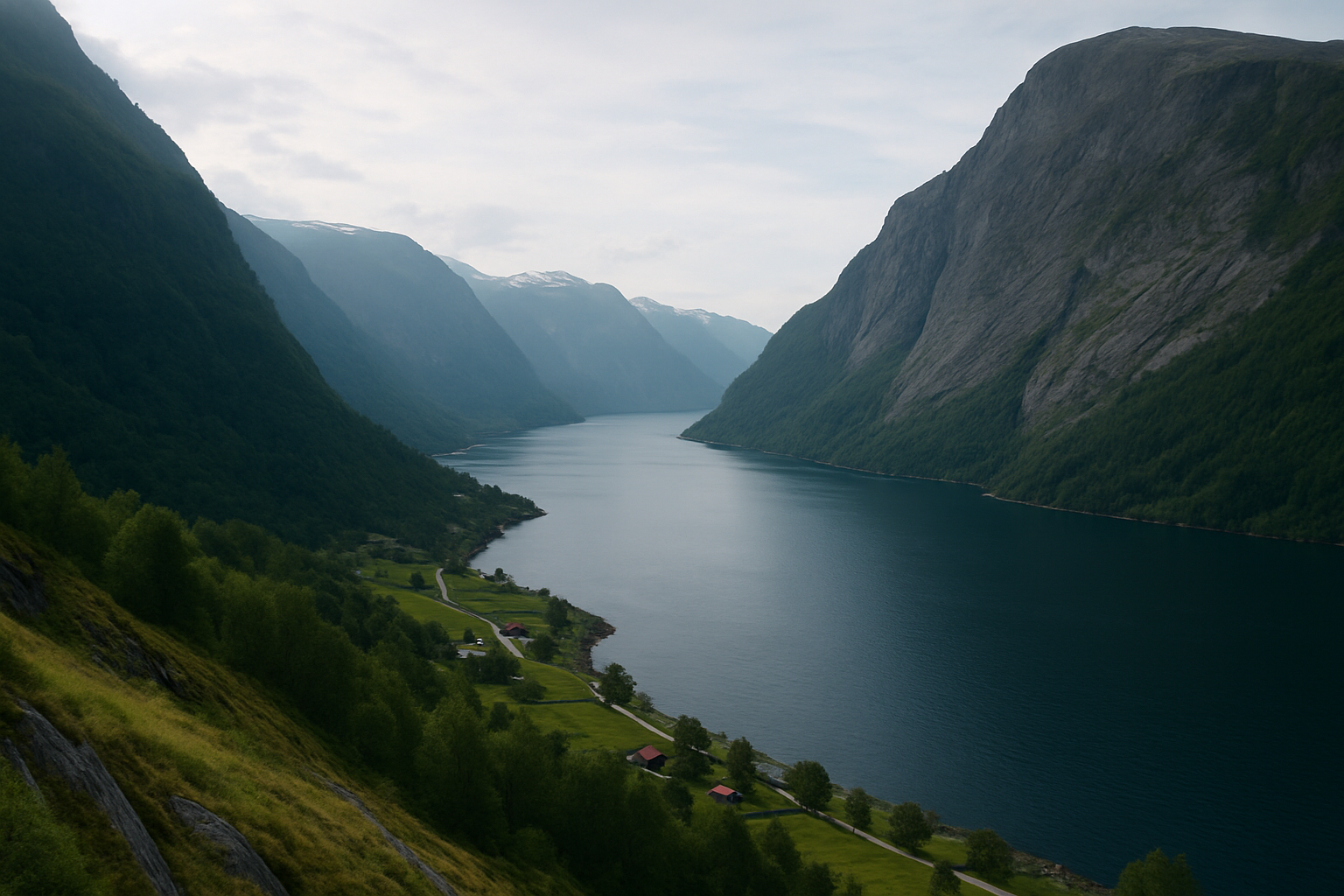 Scenic landscape in Norway