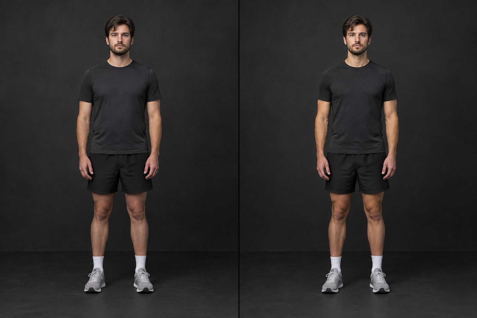 Illustrative transformation comparison for Client transformation 2: before on the left, after on the right.