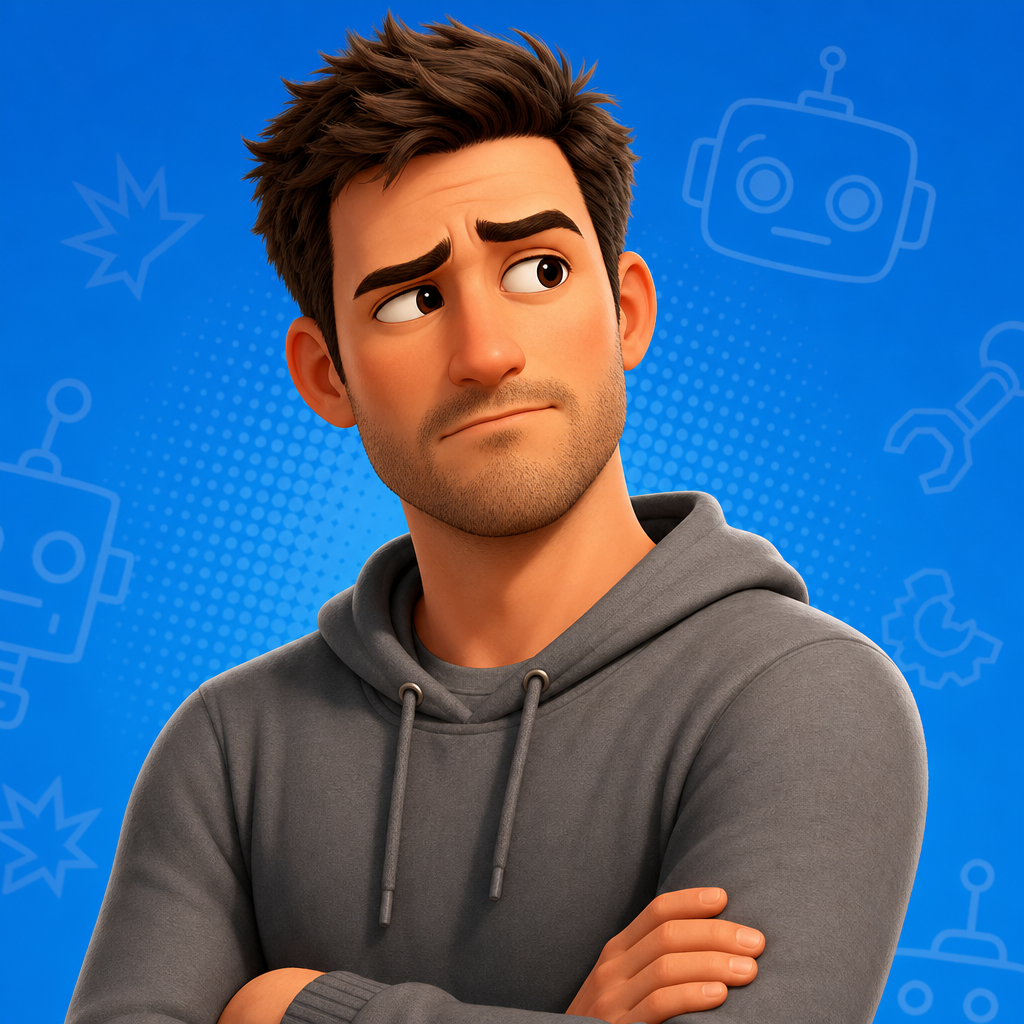 Large portrait placeholder for Mike the disaster-survivor character
