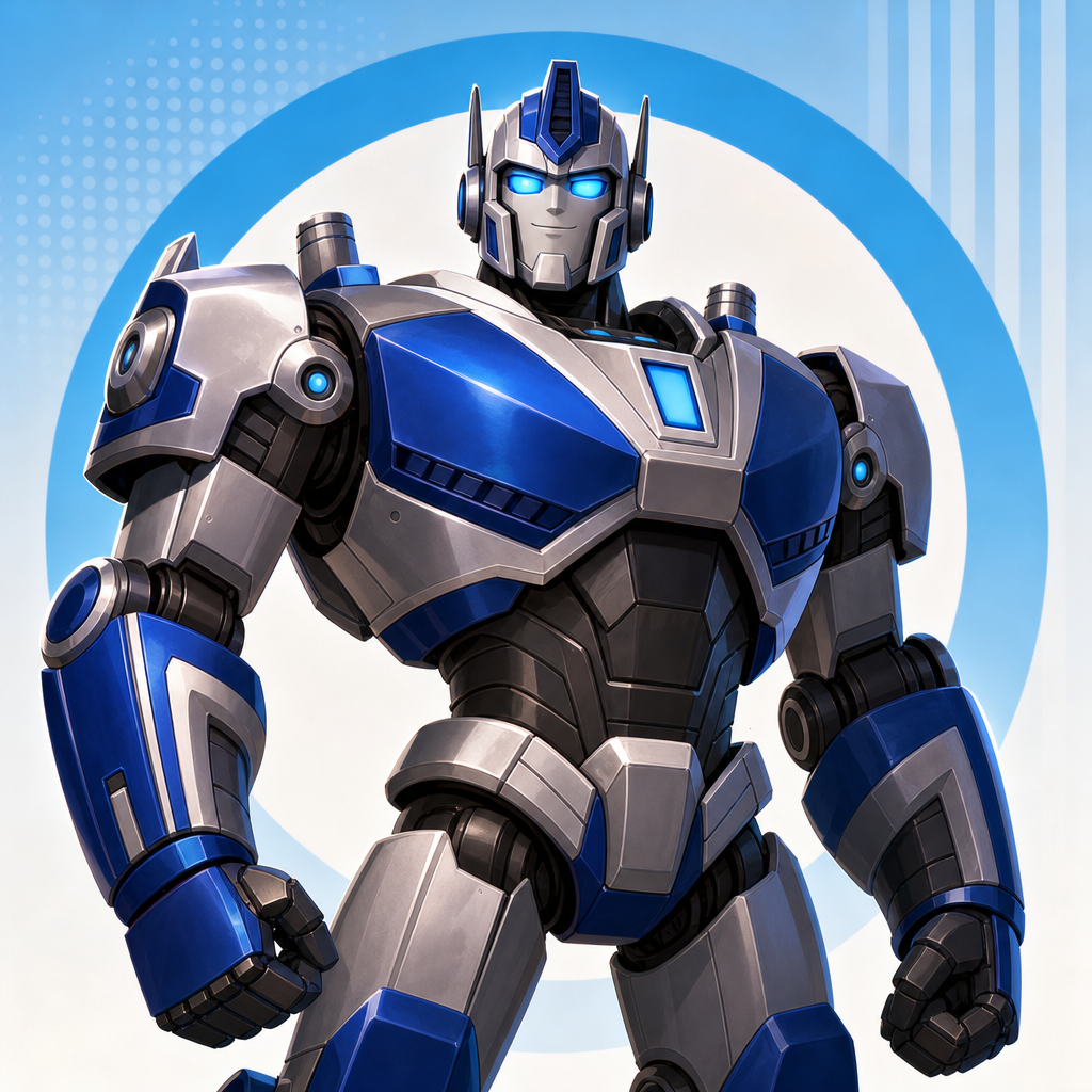 Large portrait placeholder for Optimus the charming overconfident character