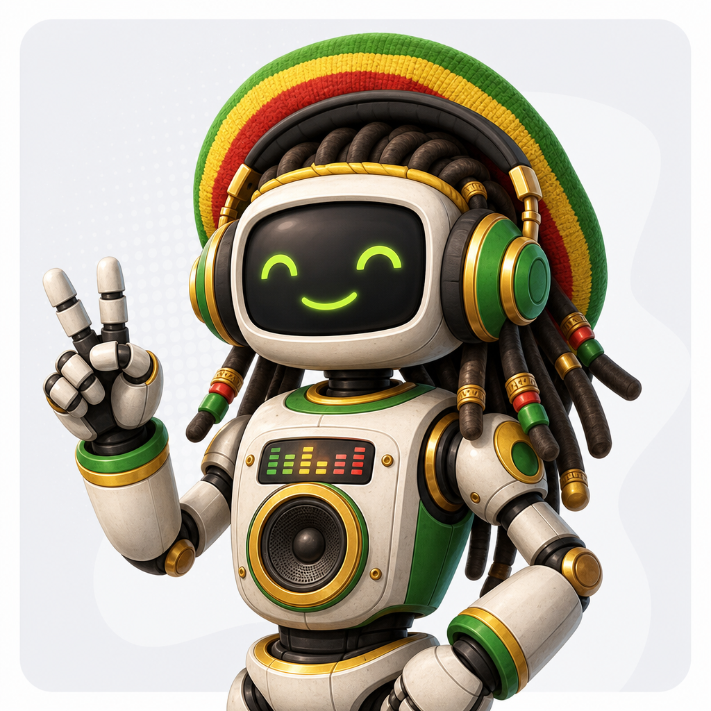 RastaBot the laid-back DJ bot portrait placeholder