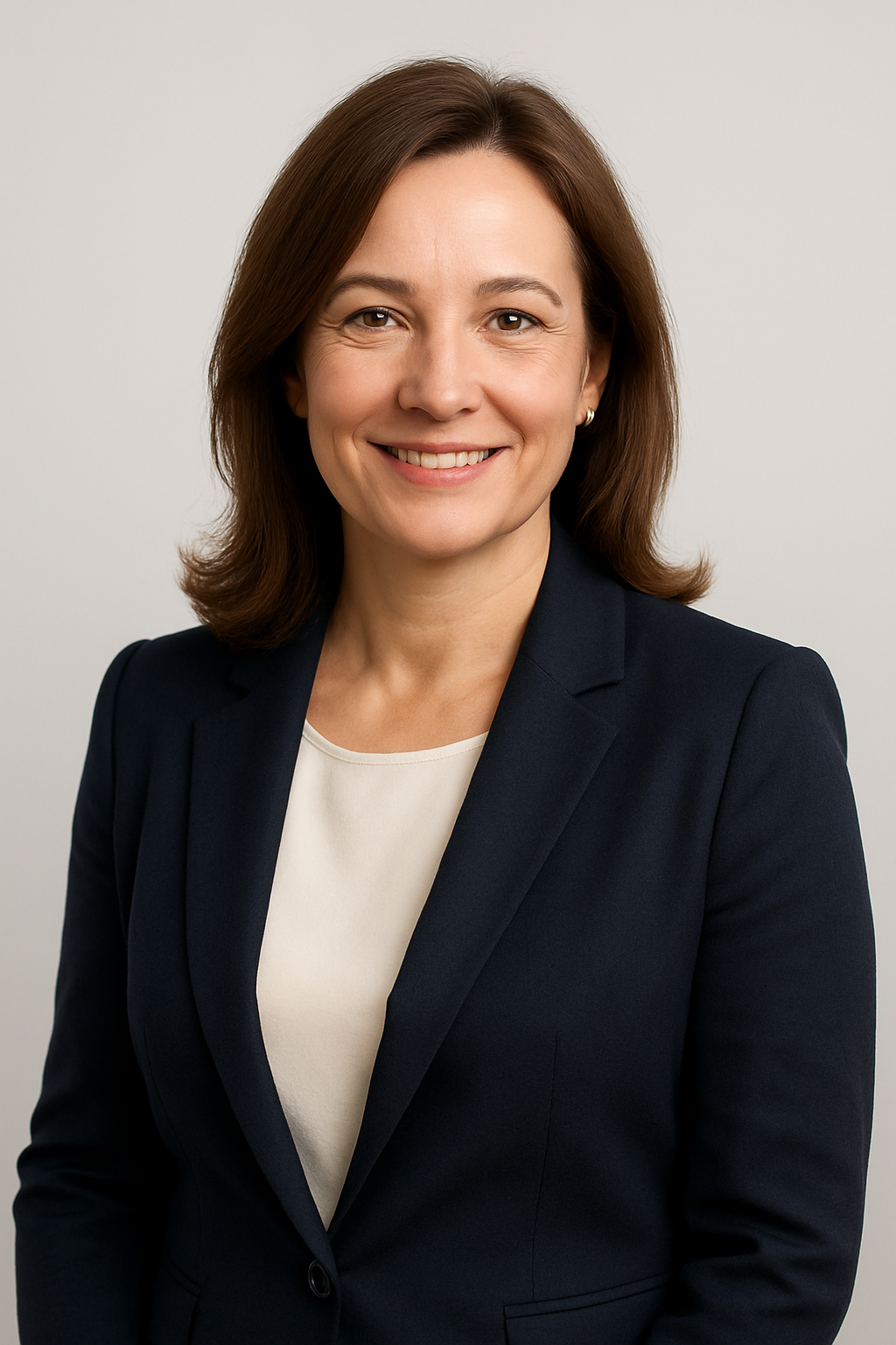 Olha Melnyk, experienced real estate agent in Kyiv with warm professional demeanor