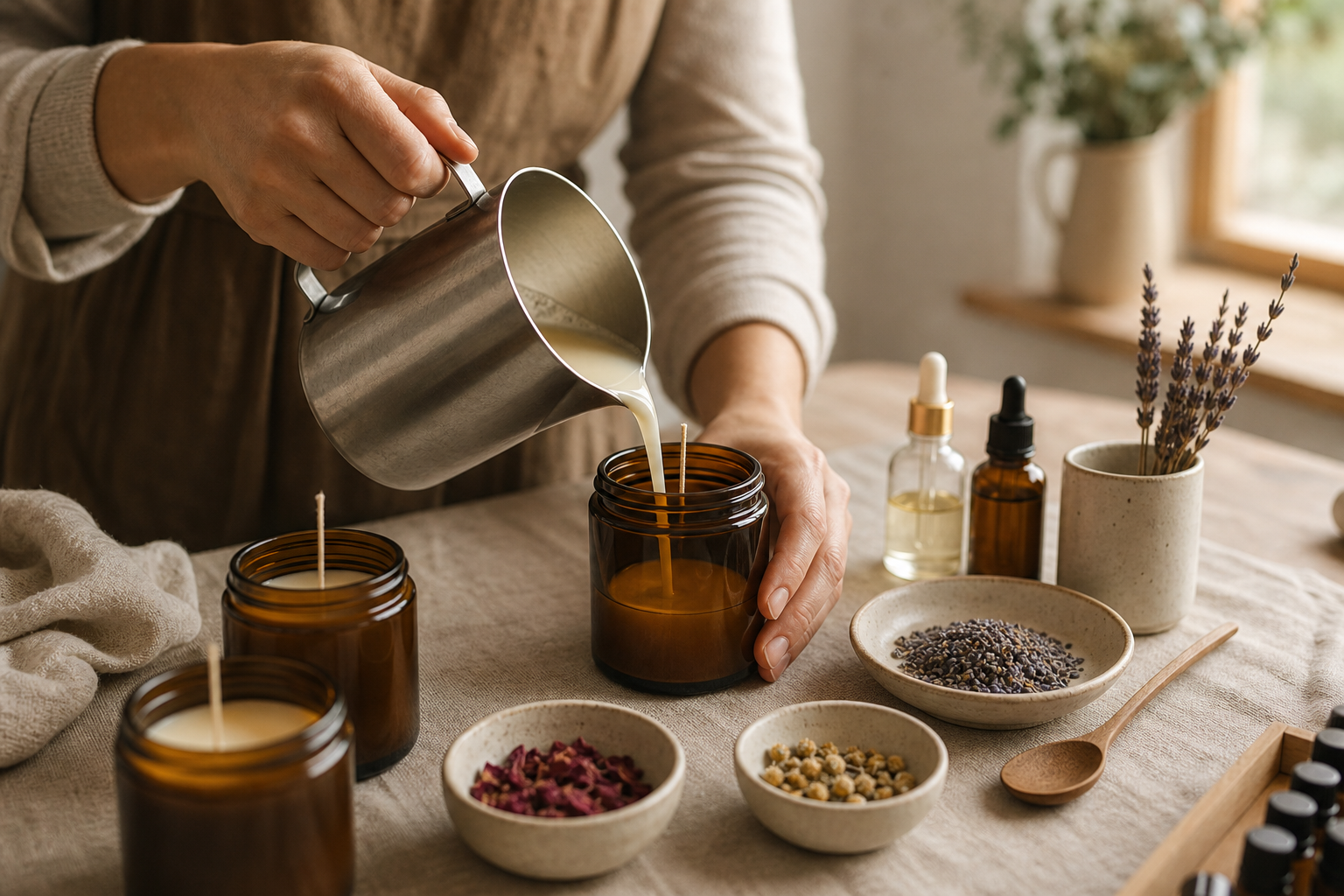 Signature Scent Workshop candle-making workshop scene
