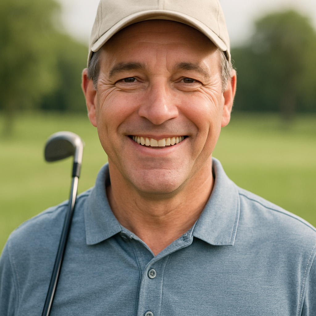 Portrait of smiling golfer Tom S.
