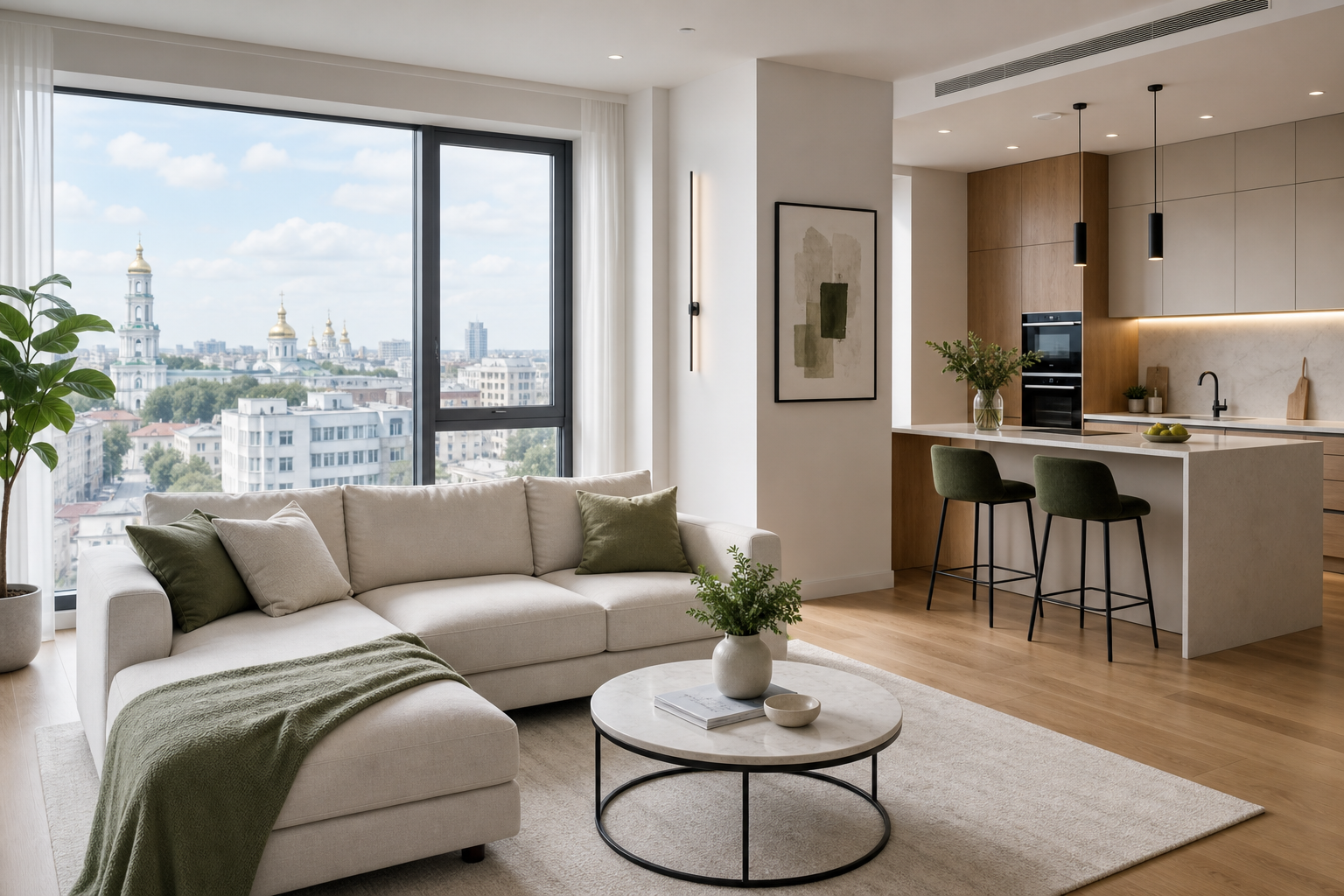 Stylish City View Flat