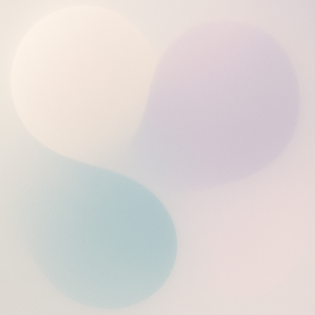 Soft abstract gradient forms symbolizing openness and balance