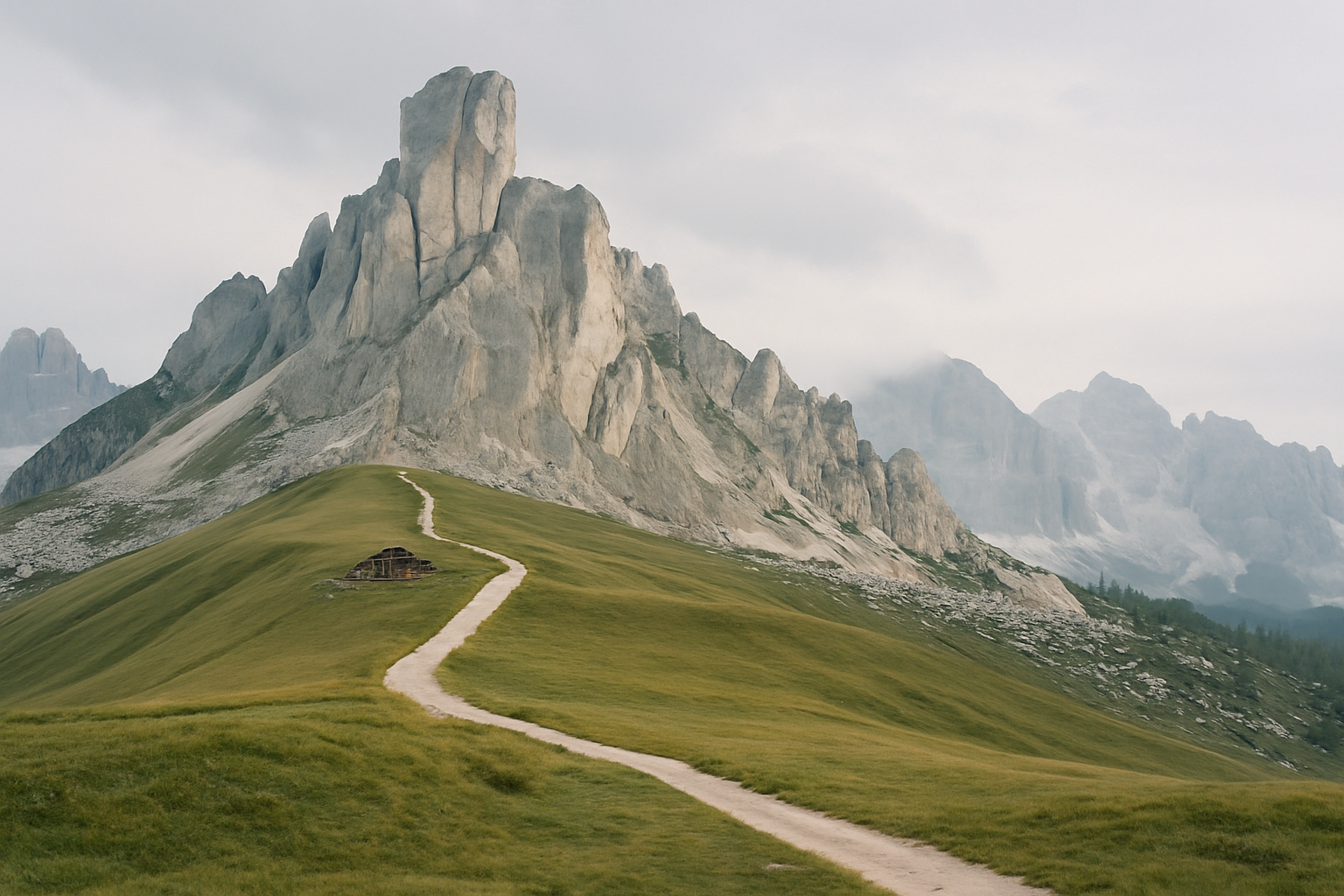 Scenic landscape in Alps