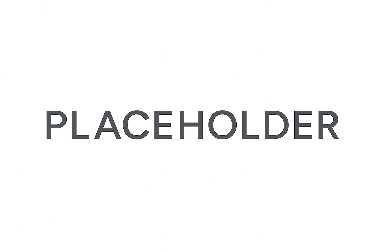 Neutral placeholder wordmark with clean uppercase letters