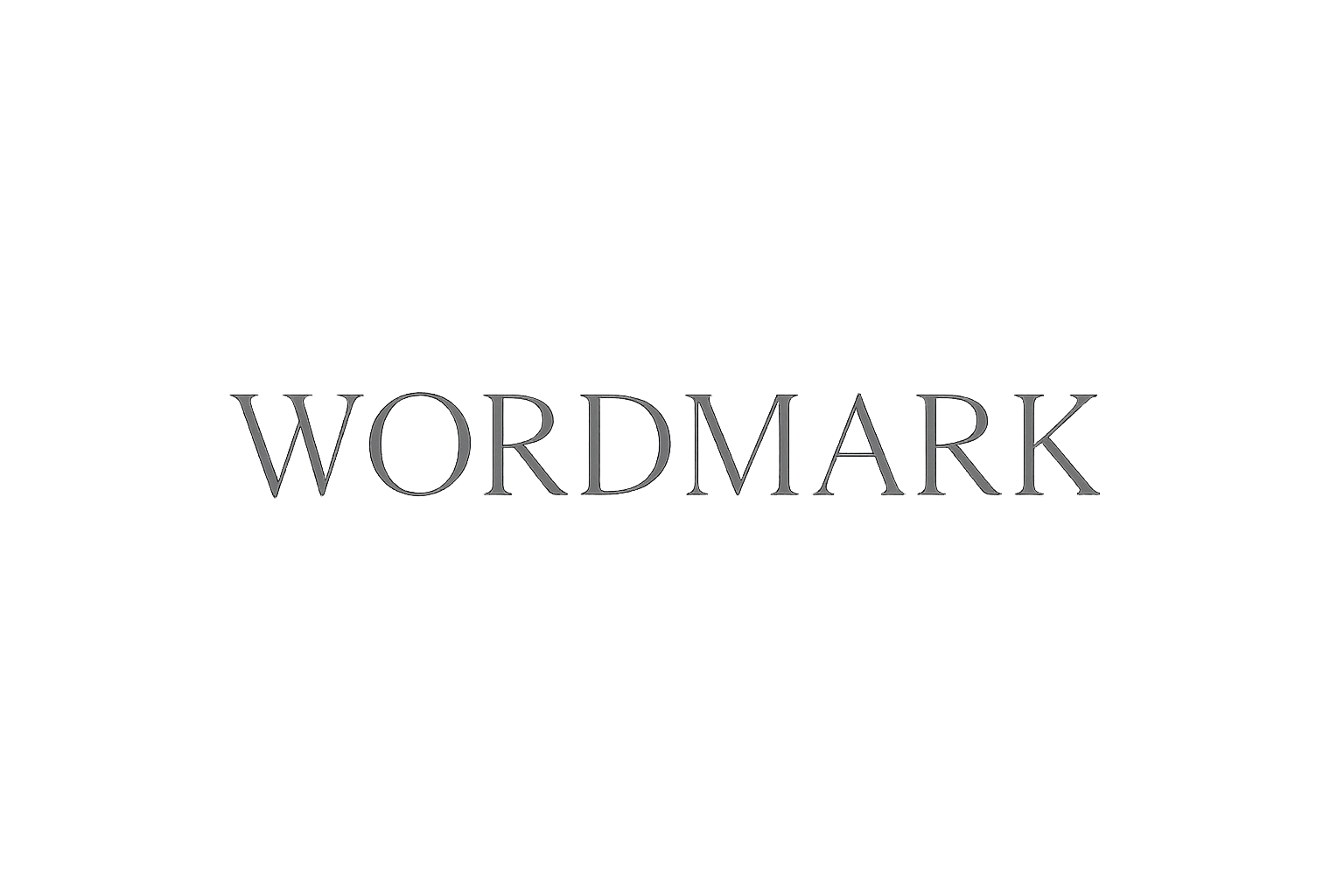 Neutral placeholder wordmark with thin serif styling