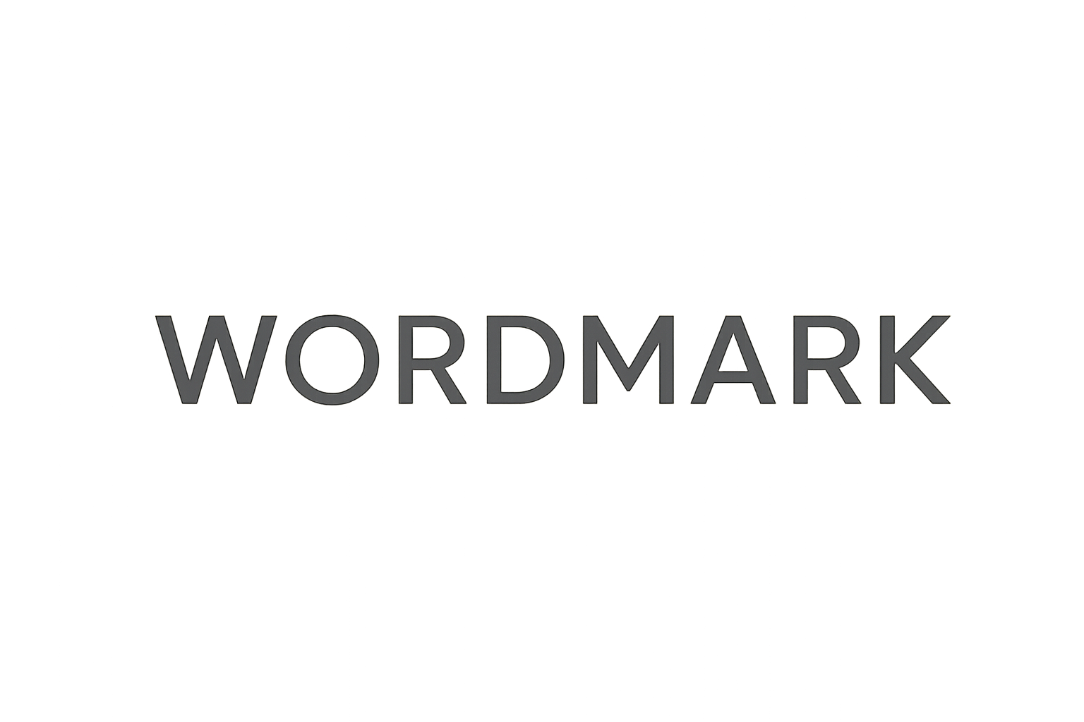 Neutral placeholder wordmark with geometric sans lettering